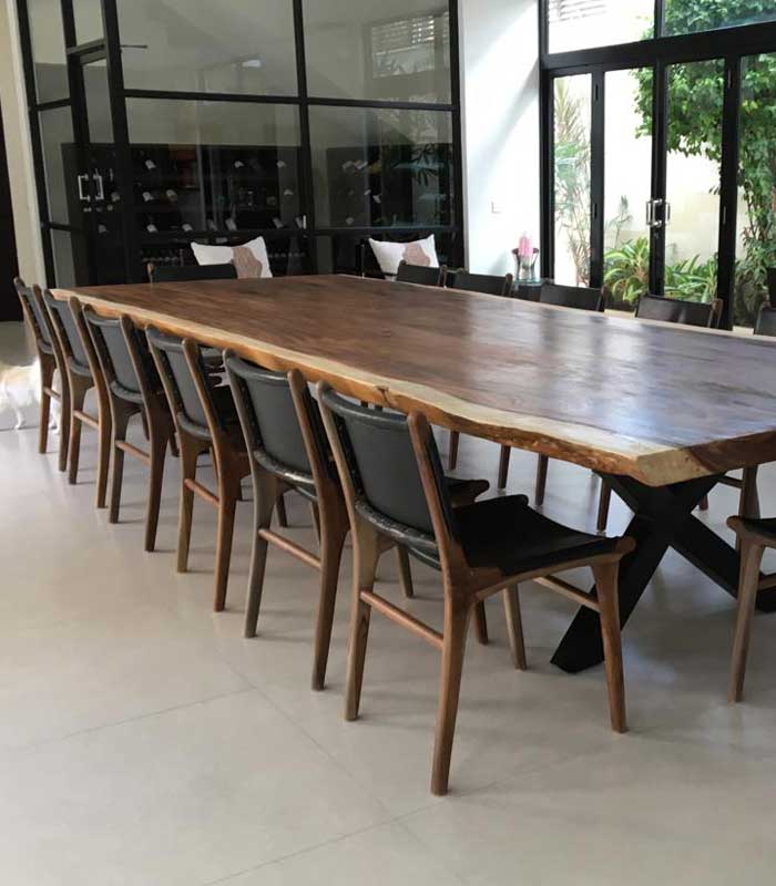 Wooden Dining Set ROHISTA indonesian furniture supplier teak wood dining set