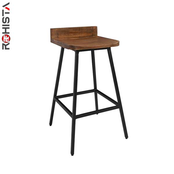 high bar stool iron counter chair backlow