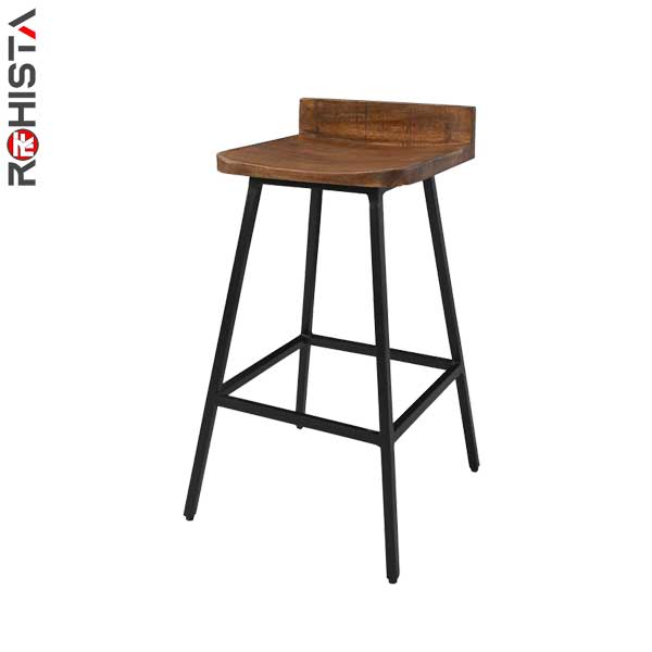 high bar stool iron counter chair backlow
