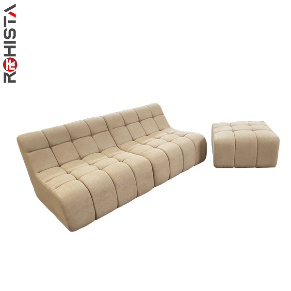 couch with stool extension for luxury hotels room rareka