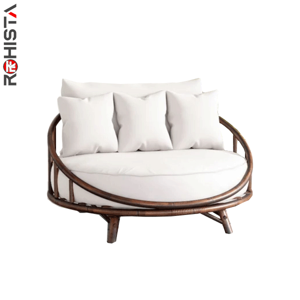 round beach daybed for villa and resorts outdoor sanure
