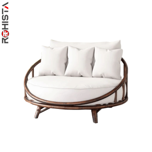 round beach daybed for villa and resorts outdoor sanure