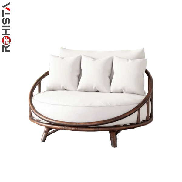 round beach daybed for villa and resorts outdoor sanure