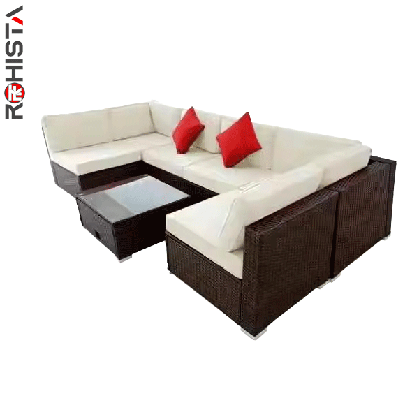 synthetic wicker modular sofa grande