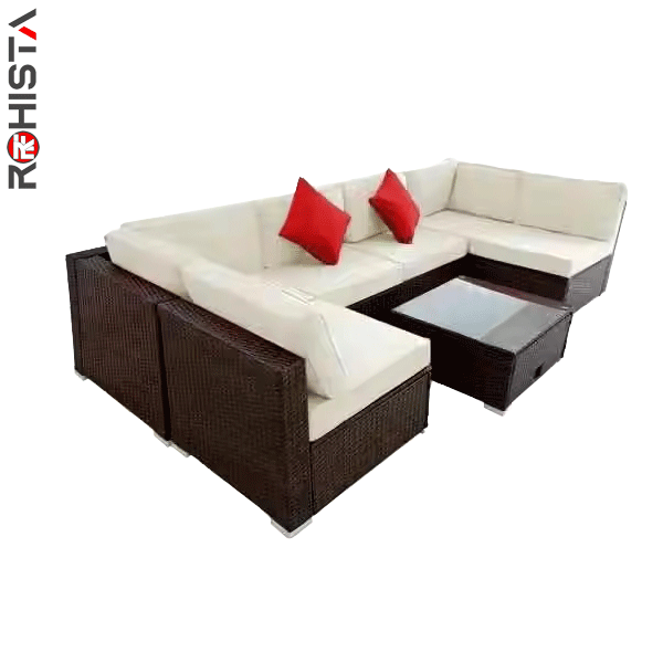 synthetic wicker modular sofa grande