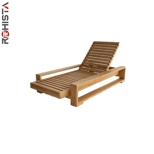 solid wood sunbed for high-end villas and hotels bajo