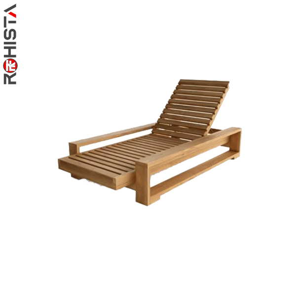 solid wood sunbed for high-end villas and hotels bajo