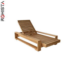 solid wood sunbed for high-end villas and hotels bajo