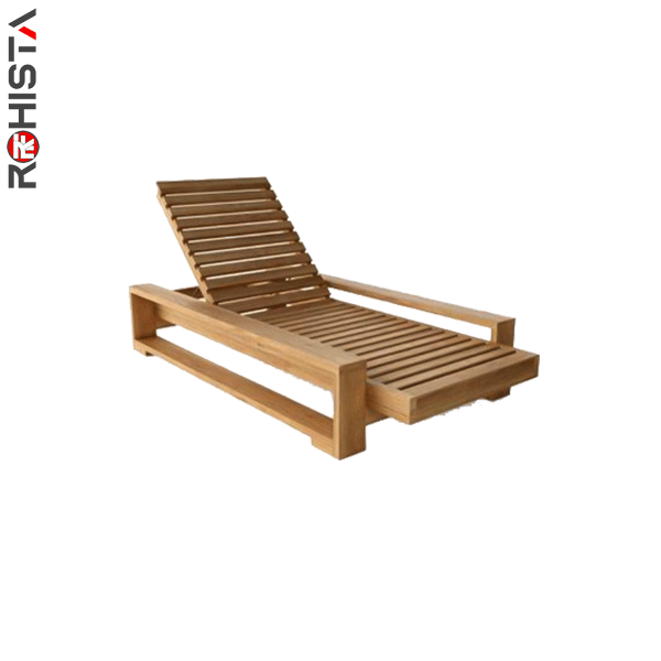 solid wood sunbed for high-end villas and hotels bajo