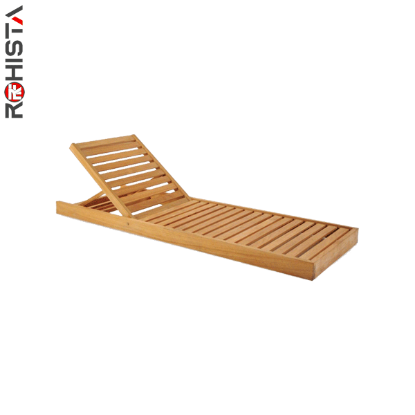 wooden sun lounger for beach clubs and hotels beliq low