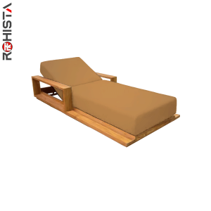 wooden sunbed for hotels and resorts poolside maindo