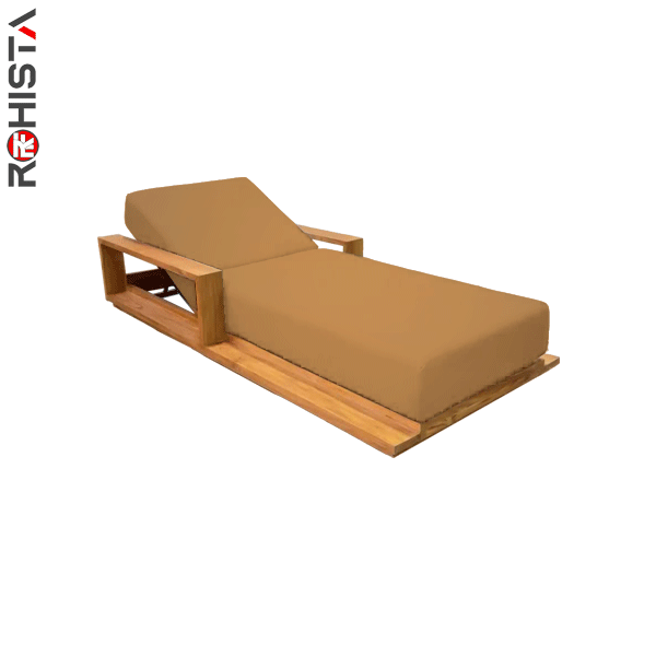 wooden sunbed for hotels and resorts poolside maindo