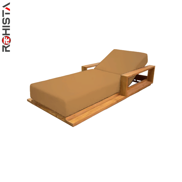 wooden sunbed for hotels and resorts poolside maindo