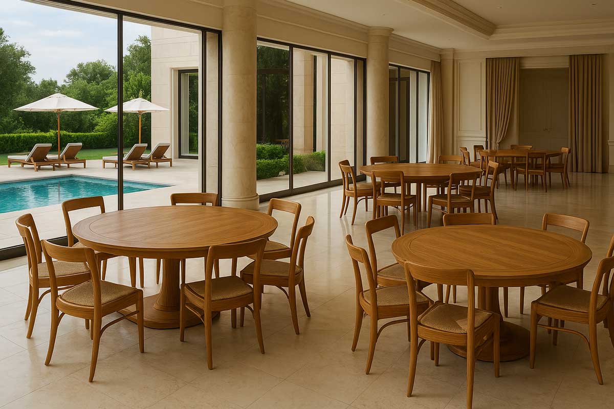 how to buy teak dining chairs for restaurant from indonesia