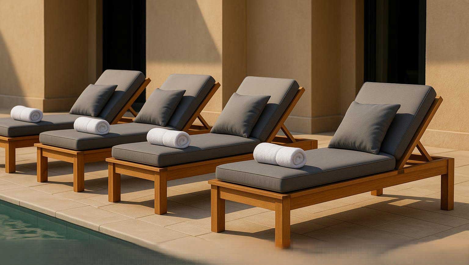 where to buy wooden sunbed for hotels and resorts?